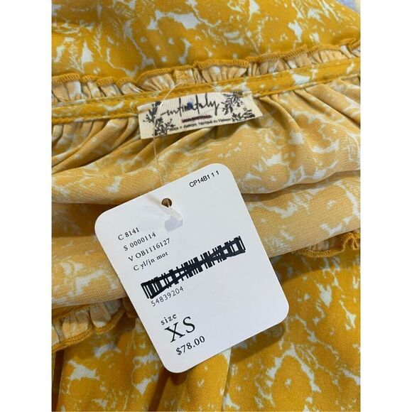 Free People All Tucks Printed Bodysuit Size XS - Picture 9 of 9